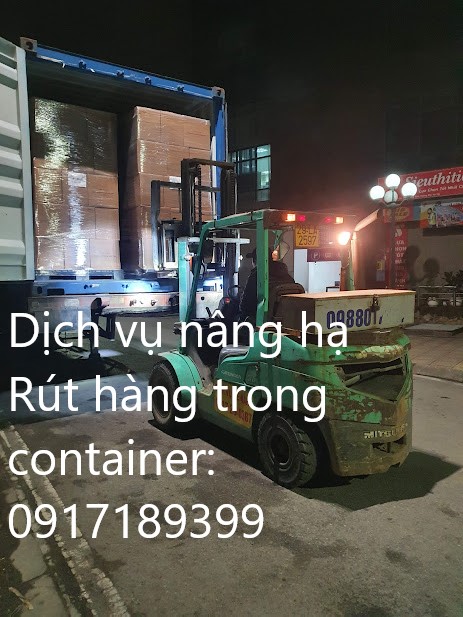 thuê xe nâng rút cont